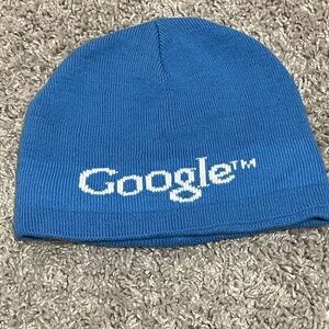 Google Logo Blue Knit Hat